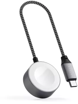 Беспроводное зарядное устройство Satechi для Apple Watch, USBC, «серый космос»