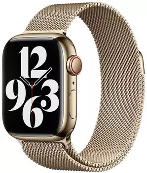 Браслет для Apple Watch 45 мм, миланский сетчатый, золотой