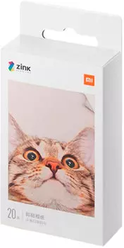 Бумага для фотопринтера Xiaomi, 20 листов, белый