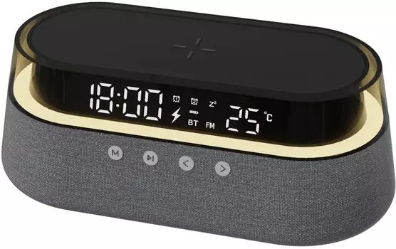 Часы Lyambda с акустикой + БЗУ, черный