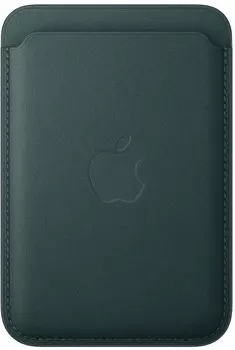 Чехол Apple для iPhone FineWoven Wallet MagSafe, глубокий зеленый