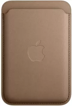 Чехол-бумажник Apple FineWoven MagSafe для iPhone, серо-коричневый