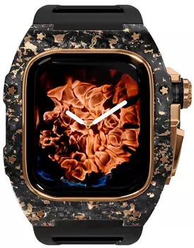 Чехол Caviar Case Extreme Impulse для Apple Watch 45 мм, сталь, черный/золотой