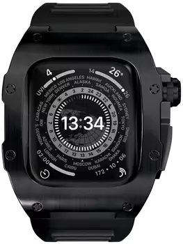 Чехол Caviar Case Supreme Schwarz для Apple Watch 45 мм, титан, черный