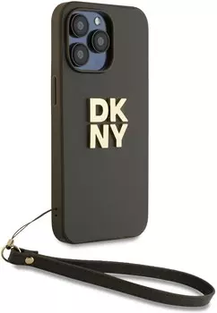 Чехол DKNY Stack с ремешком для iPhone 15 Pro Max, зеленый