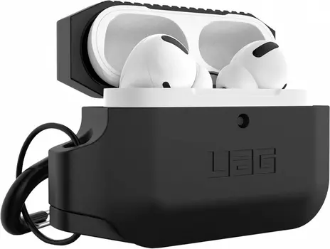 Чехол для AirPods Pro, силикон, черный