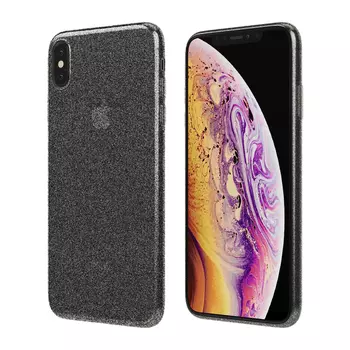 Чехол для iPhone XS Max, силикон, серебристый