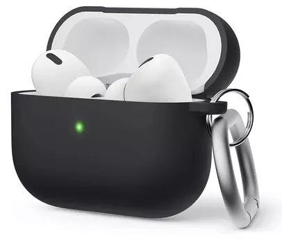 Чехол Elago Liquid Hang для AirPods Pro 2, силикон, черный