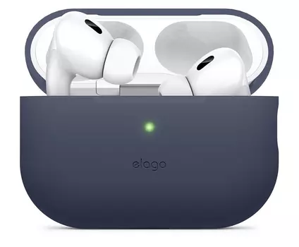 Чехол Elago Silicone для AirPods Pro 2, силикон, индиго