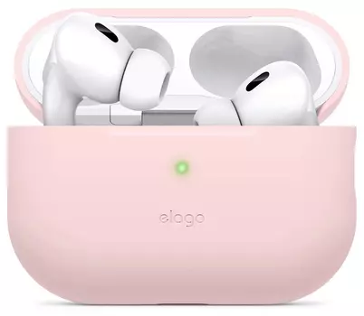 Чехол Elago Silicone для AirPods Pro 2, силикон, розовый