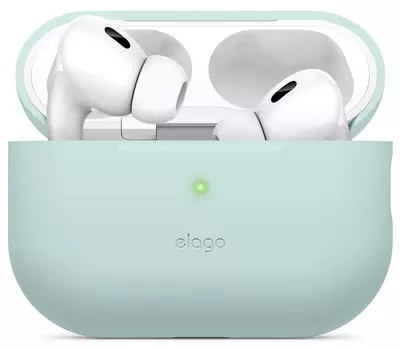 Чехол Elago Silicone для AirPods Pro 2, силикон, мятный