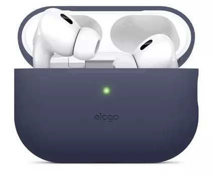 Чехол Elago Silicone для AirPods Pro 2, силикон, индиго