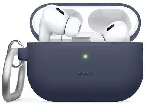 Чехол Elago Silicone Hang для AirPods Pro 2, силикон, индиго