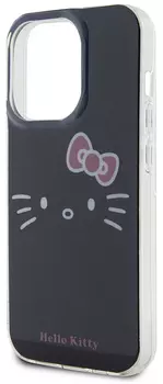 Чехол Hello Kitty Face для iPhone 15 Pro, черный