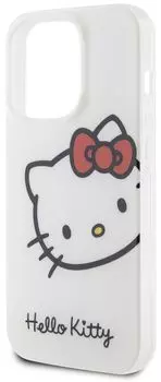 Чехол Hello Kitty Head для iPhone 15 Pro, белый