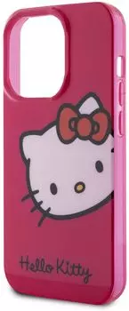 Чехол Hello Kitty Head для iPhone 15 Pro, розовый