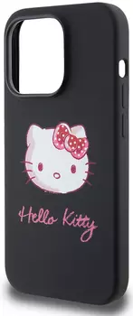 Чехол Hello Kitty Sketch Head для iPhone 15 Pro Max, розовый/черный
