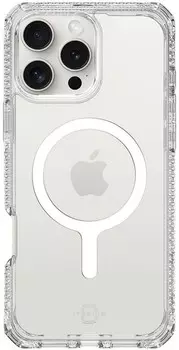 Чехол Itskins HYBRID R CLEAR MagSafe для iPhone 16 Pro, прозрачный