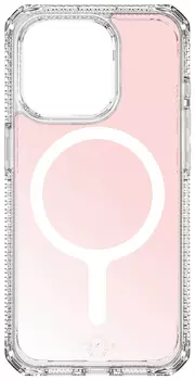 Чехол Itskins HYBRID R IRIDESCENT MagSafe для iPhone 15 Pro Max, розовый