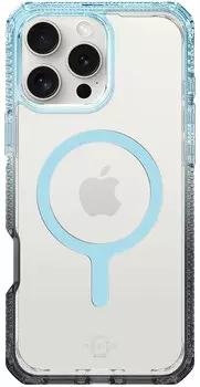 Чехол Itskins HYBRID R PRISM MagSafe для iPhone 16 Pro, голубой