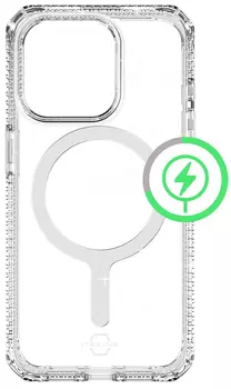 Чехол Itskins HYBRID R SPARK для iPhone 15 Pro Max MagSafe, прозрачный