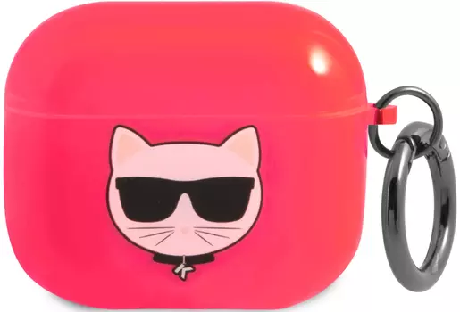 Чехол Karl Lagerfeld & Choupette для AirPods 3, розовый
