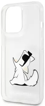 Чехол Karl Lagerfeld & Choupette Fun для iPhone 14 Pro, прозрачный