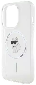 Чехол Karl Lagerfeld NFT Choupette для iPhone 15 Pro MagSafe, прозрачный