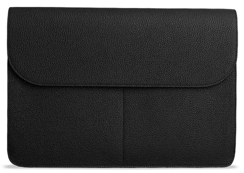 Чехол-конверт Bustha Jump Flap Sleeve для Macbook Air/Pro 14" (18/22), кожа, черный