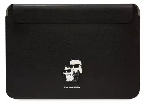 Чехол-конверт Karl Lagerfeld Saffiano Sleeve & Choupette для ноутбуков 14", черный