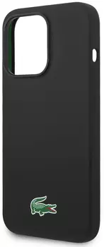 Чехол Lacoste Hard Logo для iPhone 15 Pro Max MagSafe, черный