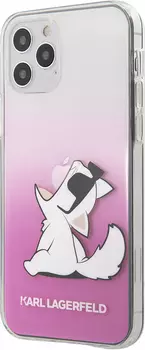 Чехол Lagerfeld Choupette Fun для iPhone 12/12 Pro, розовый