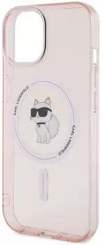 Чехол Karl Lagerfeld NFT Choupette для iPhone 15 MagSafe, розовый