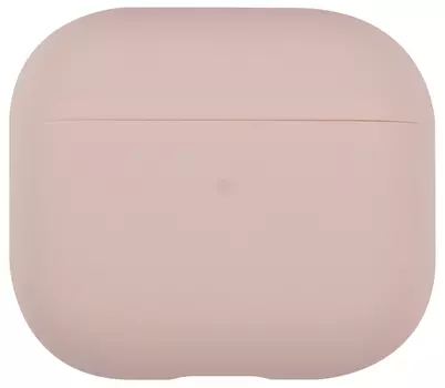 Чехол moonfish для AirPods 3, силикон, светло-розовый