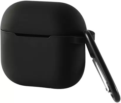 Чехол moonfish для AirPods 4, силикон, черный