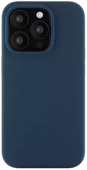 Чехол moonfish Magsafe для iPhone 15 Pro, силикон, тёмно-синий