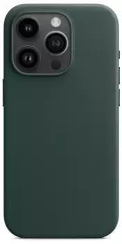 Чехол moonfish MagSafe для iPhone 15 Pro Max, кожа, зеленый