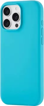 Чехол moonfish MagSafe для iPhone 16 Pro Max, силикон, soft-touch, бирюзовый