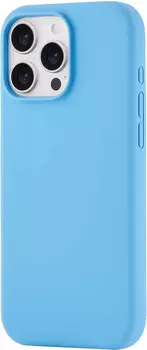 Чехол moonfish MagSafe для iPhone 16 Pro Max, силикон, soft-touch, голубой