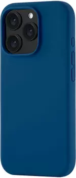 Чехол moonfish MagSafe для iPhone 16 Pro, силикон, soft-touch, темно-синий