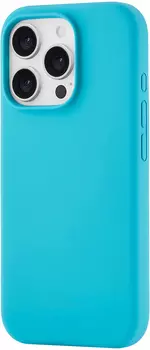 Чехол moonfish MagSafe для iPhone 16 Pro, силикон, soft-touch, бирюзовый