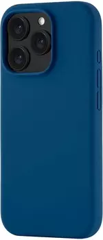 Чехол moonfish MagSafe для iPhone 16 Pro, силикон, soft-touch, темно-синий