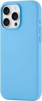 Чехол moonfish MagSafe для iPhone 16 Pro Max, силикон, soft-touch, голубой