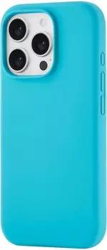 Чехол moonfish MagSafe для iPhone 16 Pro, силикон, soft-touch, бирюзовый