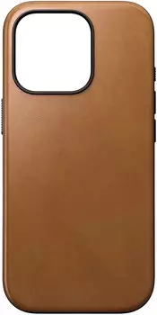 Чехол Nomad Modern Case MagSafe для iPhone 16 Pro, кожа, охра