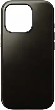 Чехол Nomad Modern Case MagSafe для iPhone 16 Pro, кожа, темно-зеленый хром