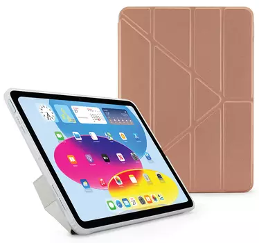 Чехол Pipetto для iPad 10.9 (2022) Origami Case, розовое золото