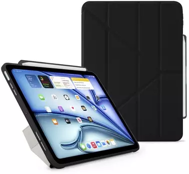 Чехол Pipetto для iPad Air 13 (2024) Origami No3 Pencil Case, черный