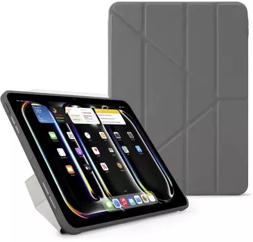 Чехол Pipetto для iPad Pro 13 (2024) Origami No1 Case, серый