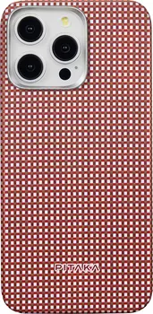 Чехол Pitaka Bonfire MagEZ Case 5 для iPhone 15 Pro Max, кевлар, красный